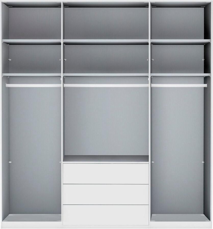 WIEMANN Vouwdeurkast Monaco met glazen front en hoogwaardig beslag