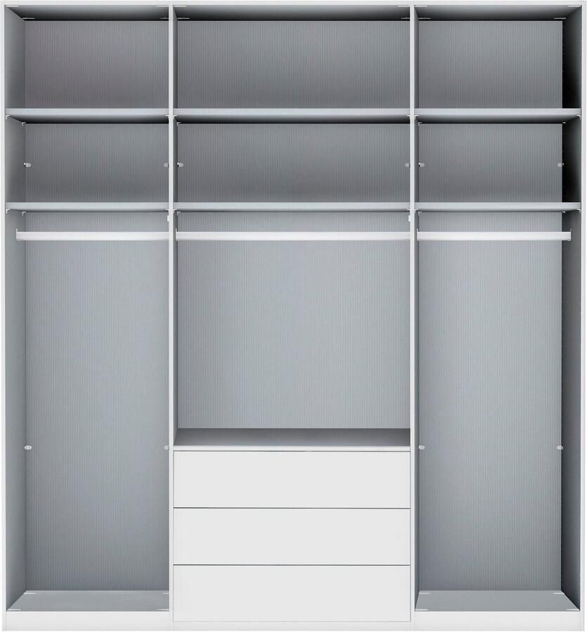 WIEMANN Vouwdeurkast Monaco met glazen front en hoogwaardig beslag