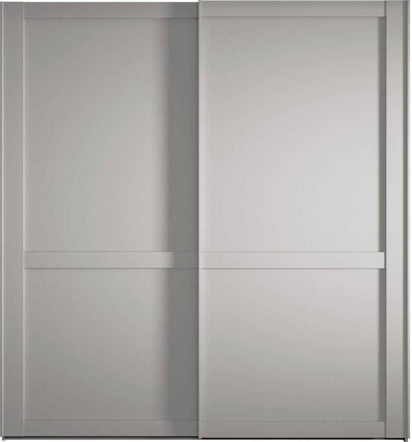 WIEMANN Zweefdeurkast Göteborg Horizontale strook en greeplijsten in rompkleurtint