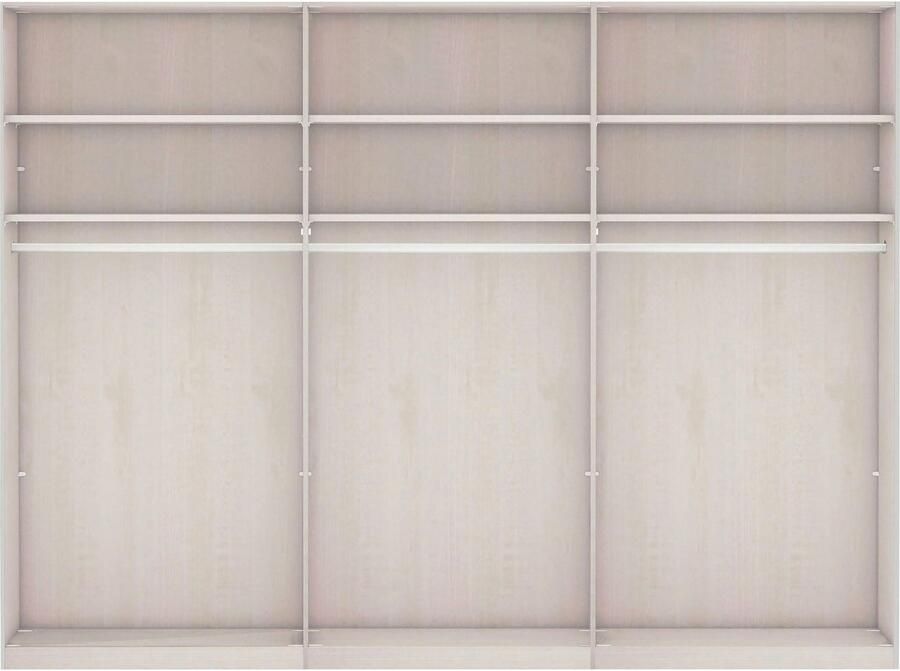 WIEMANN Zweefdeurkast Göteborg Horizontale strook en greeplijsten in rompkleurtint