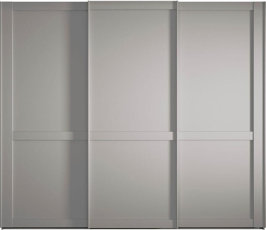 WIEMANN Zweefdeurkast Göteborg Horizontale strook en greeplijsten in rompkleurtint