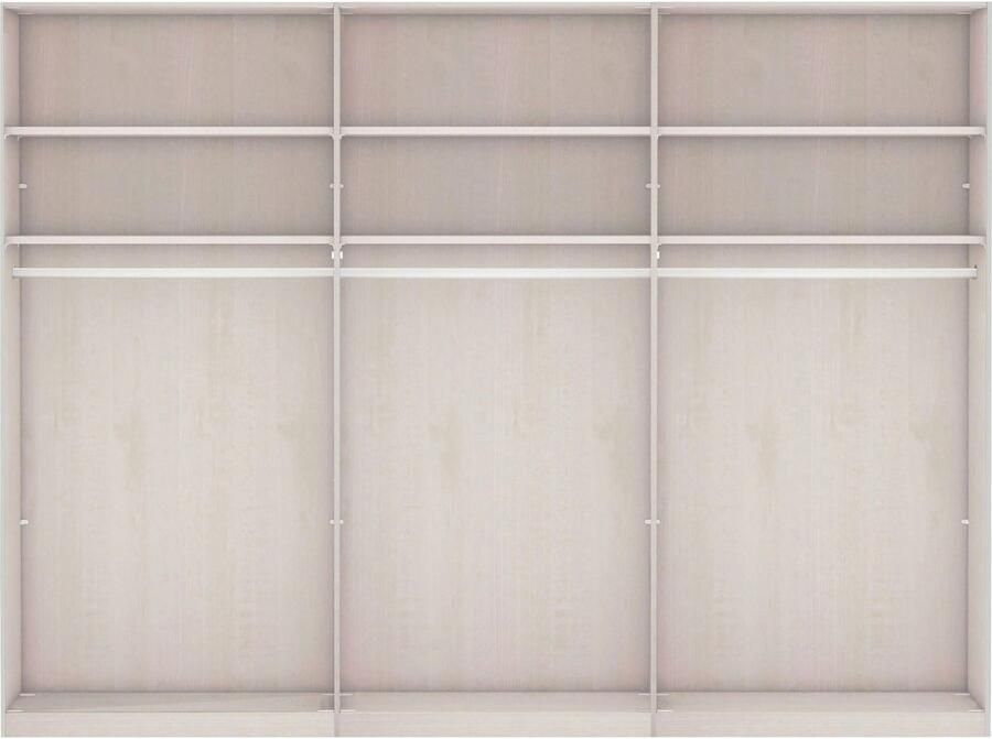 WIEMANN Zweefdeurkast Göteborg Horizontale strook en greeplijsten in rompkleurtint