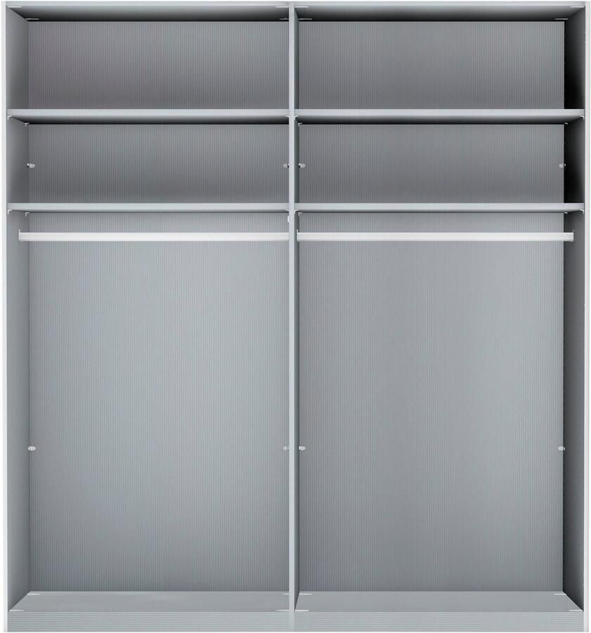 WIEMANN Zweefdeurkast Monaco met glazen front en hoogwaardig beslag