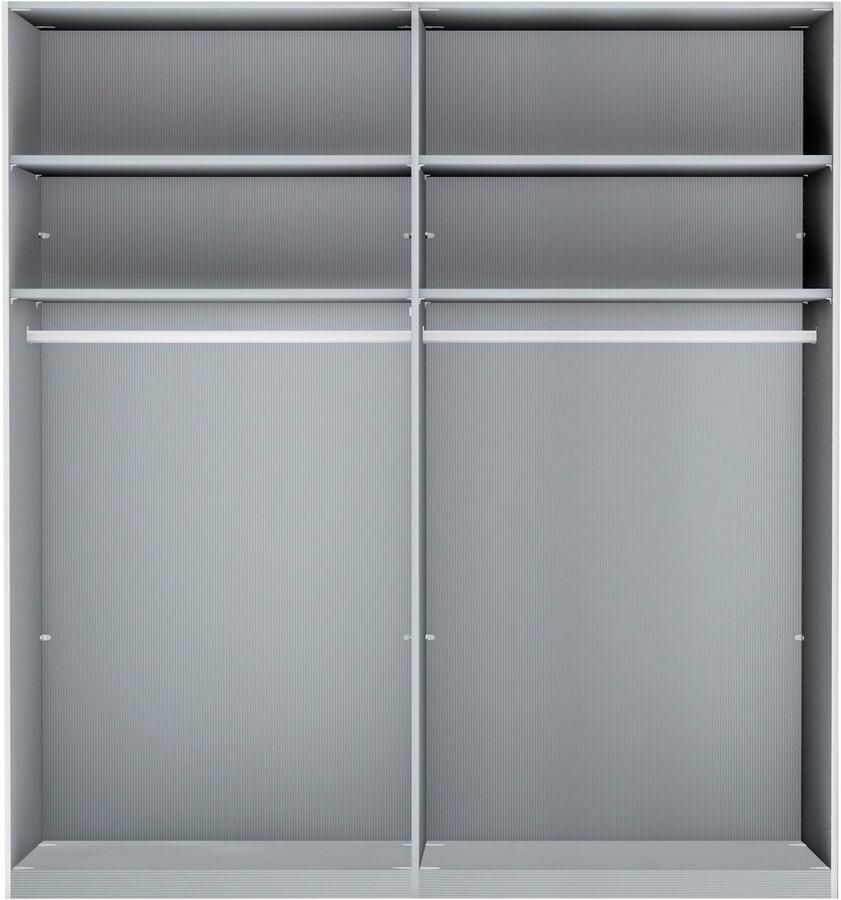 WIEMANN Zweefdeurkast Monaco met glazen front en hoogwaardig beslag