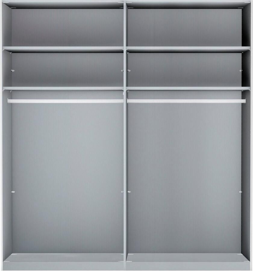 WIEMANN Zweefdeurkast Monaco met glazen front en hoogwaardig beslag