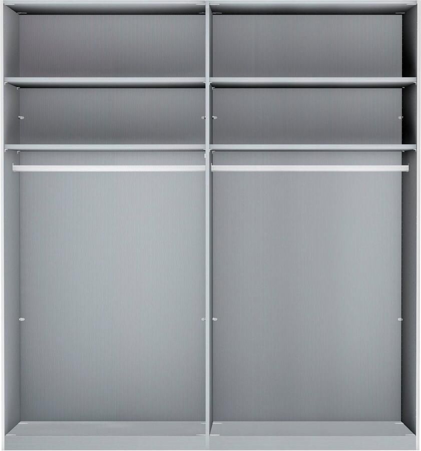 WIEMANN Zweefdeurkast Monaco met glazen front en hoogwaardig beslag