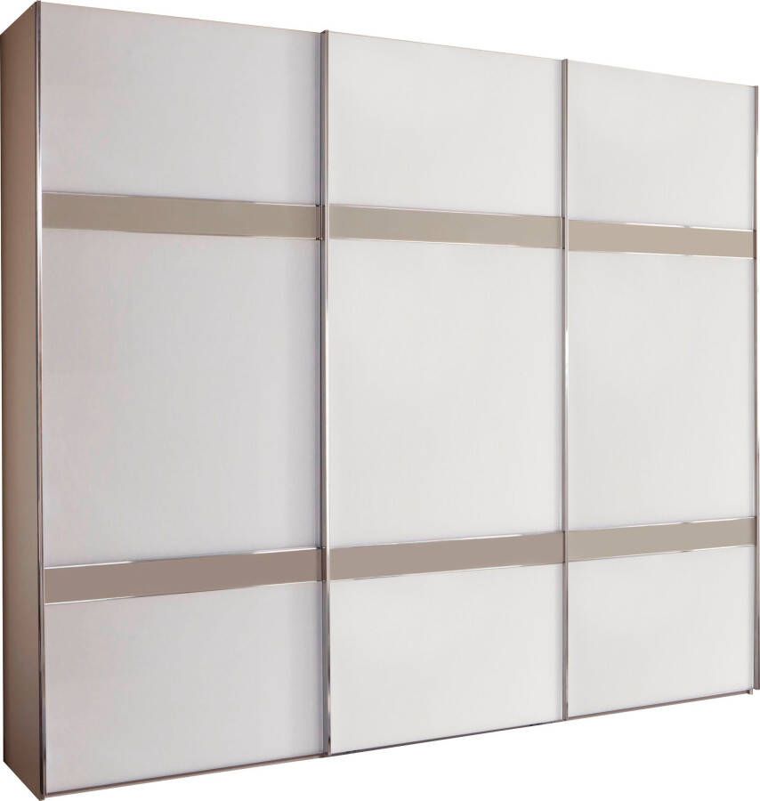 WIEMANN Zweefdeurkast Rialto hoogwaardig glazen front met dwarsbalken