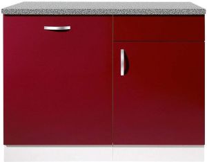 Wiho Küchen Gootsteenkast 110 cm breed inclusief deur voet voor vaatwassers
