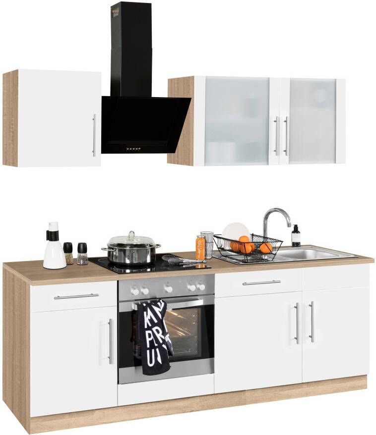 Wiho Küchen Keukenblok Cali zonder elektrische apparaten breedte 220 cm