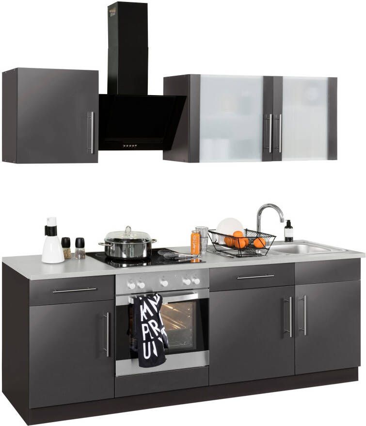 Wiho Küchen Keukenblok Cali zonder elektrische apparaten breedte 220 cm