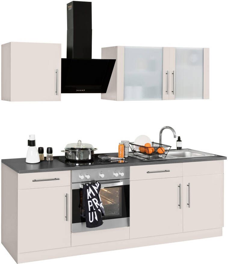 Wiho Küchen Keukenblok Cali zonder elektrische apparaten breedte 220 cm