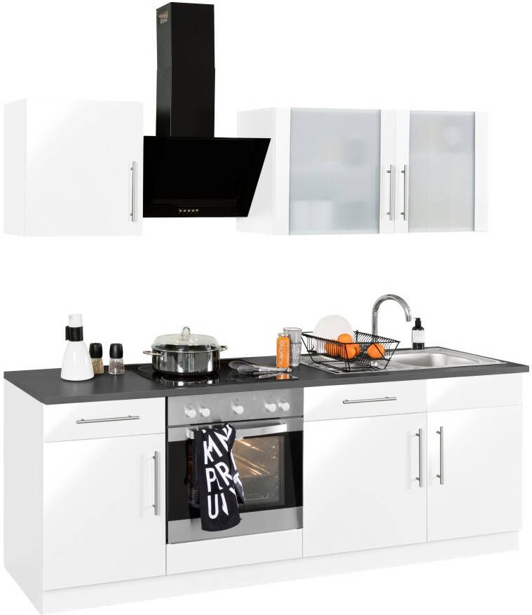 Wiho Küchen Keukenblok Cali zonder elektrische apparaten breedte 220 cm