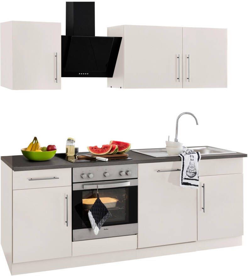 Wiho Küchen Keukenblok Cali zonder elektrische apparaten breedte 220 cm