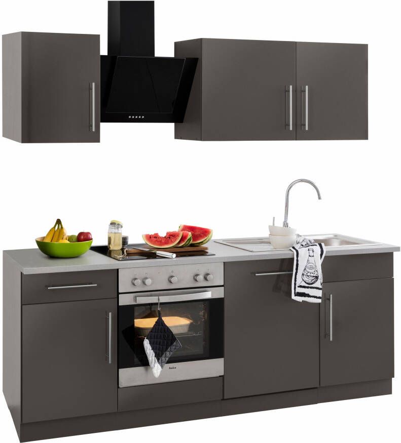 Wiho Küchen Keukenblok Cali zonder elektrische apparaten breedte 220 cm