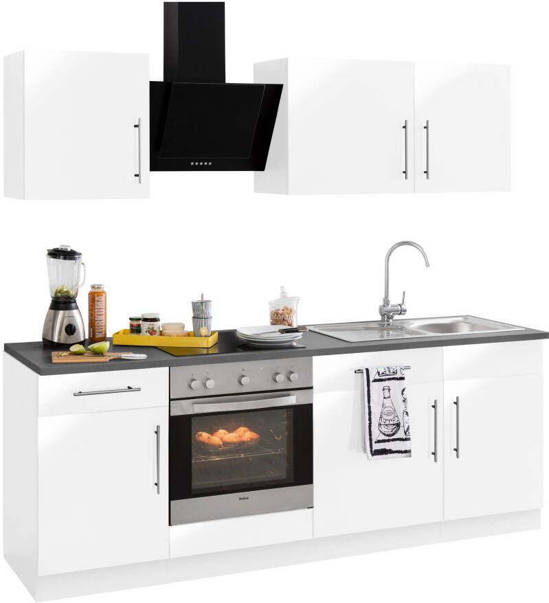 Wiho Küchen Keukenblok Cali zonder elektrische apparaten breedte 220 cm