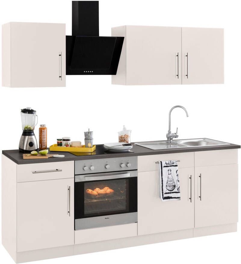 Wiho Küchen Keukenblok Cali zonder elektrische apparaten breedte 220 cm