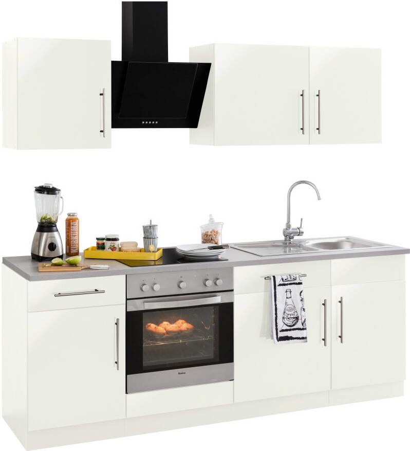 Wiho Küchen Keukenblok Cali zonder elektrische apparaten breedte 220 cm