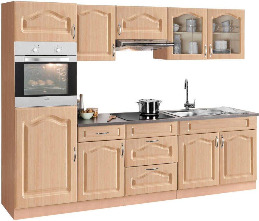 Wiho Küchen Keukenblok Linz zonder elektrische apparaten breedte 270 cm