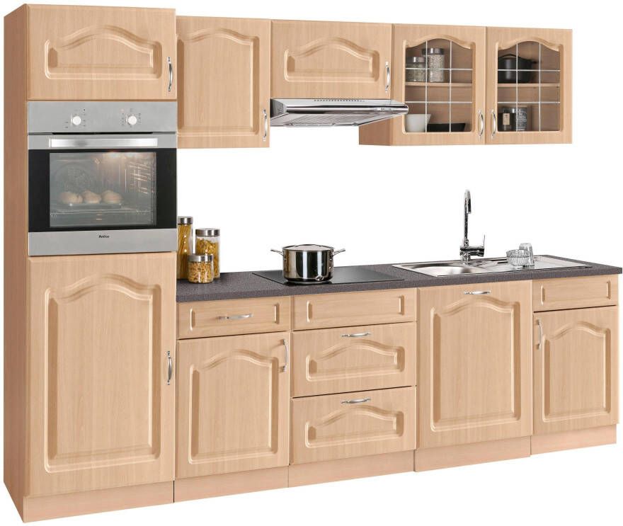 Wiho Küchen Keukenblok Linz zonder elektrische apparaten breedte 280 cm