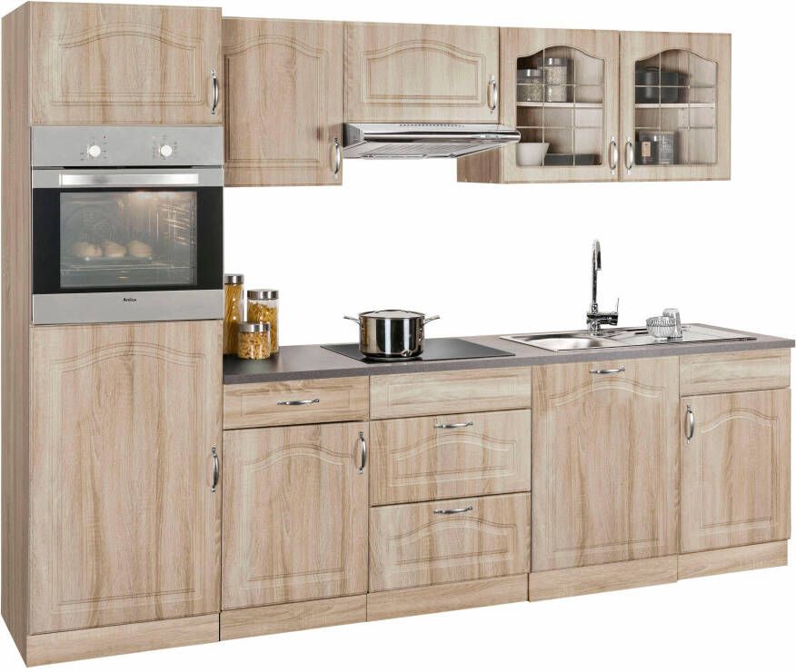 Wiho Küchen Keukenblok Linz zonder elektrische apparaten breedte 280 cm