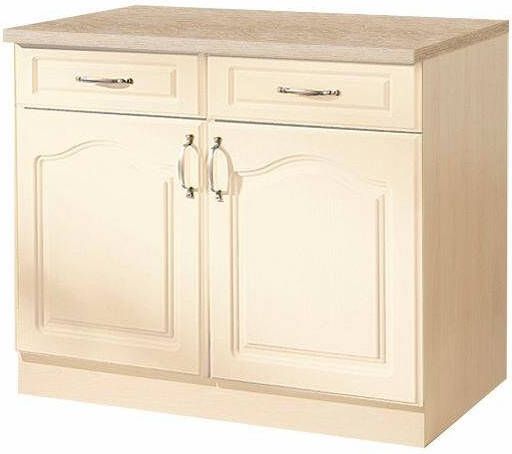 Wiho Küchen Onderkast Linz 100 cm breed in landhuisstijl