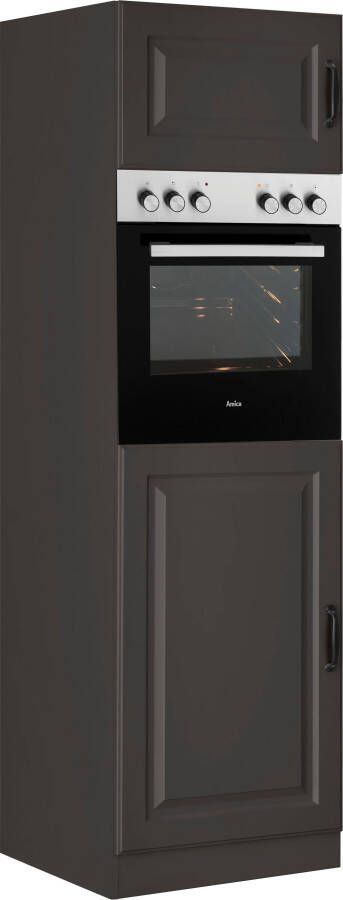 Wiho Küchen Oven koelkastombouw Erla 60 cm breed met vakkenfront