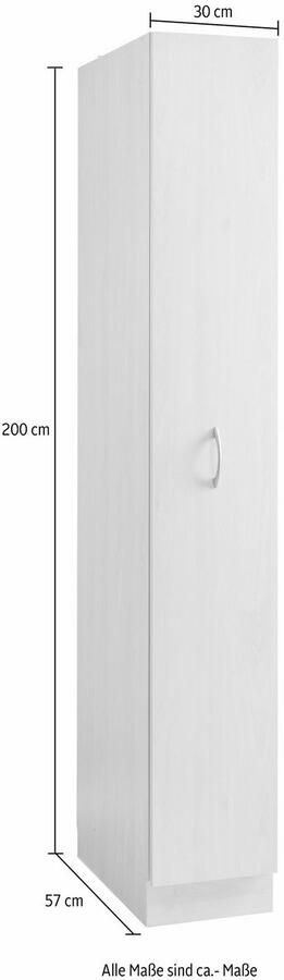 Wiho Küchen Apothekerskast Kiel Lade met 4 legvakken