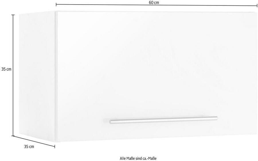 Wiho Küchen Hangend kastje Flexi2 Breedte 60 cm met 1 deur rechts links verwisselbaar