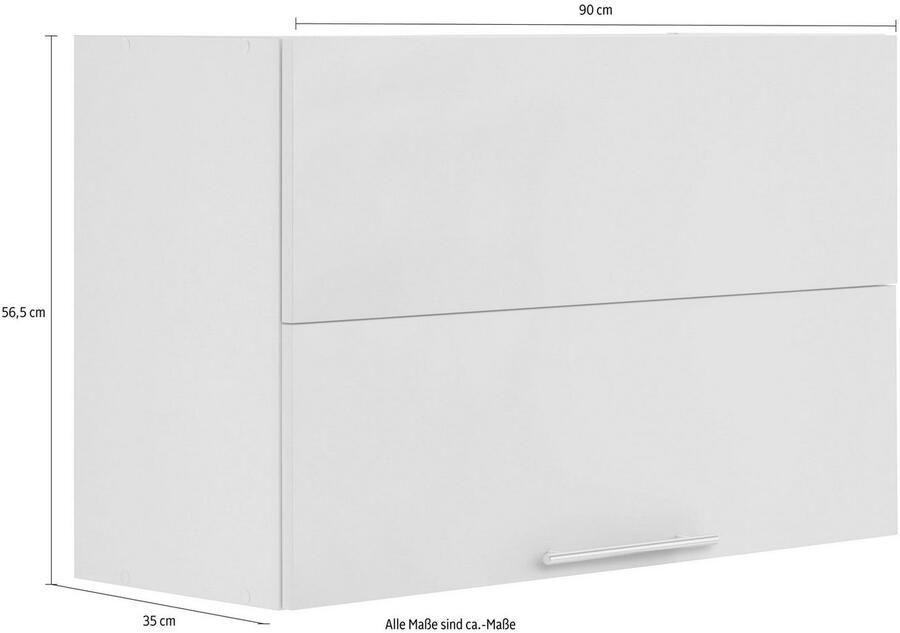 Wiho Küchen Hangend kastje met vouwklep Cali Breedte 90-130 cm