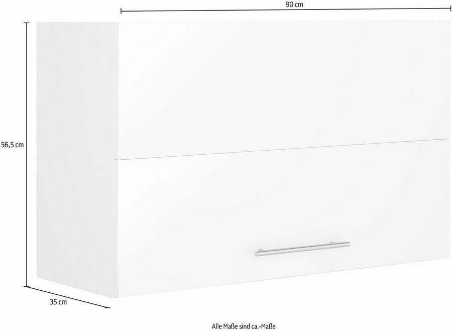 Wiho Küchen Hangend kastje met vouwklep Ela Breedte 90-130 cm