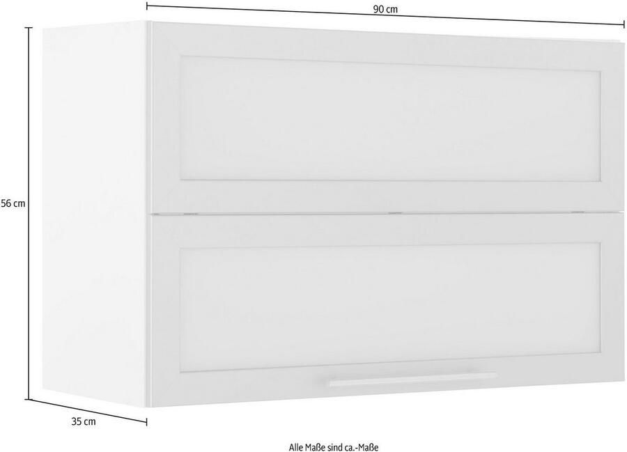 Wiho Küchen Hangend kastje met vouwklep Flexi2 Breedte 90-130 cm