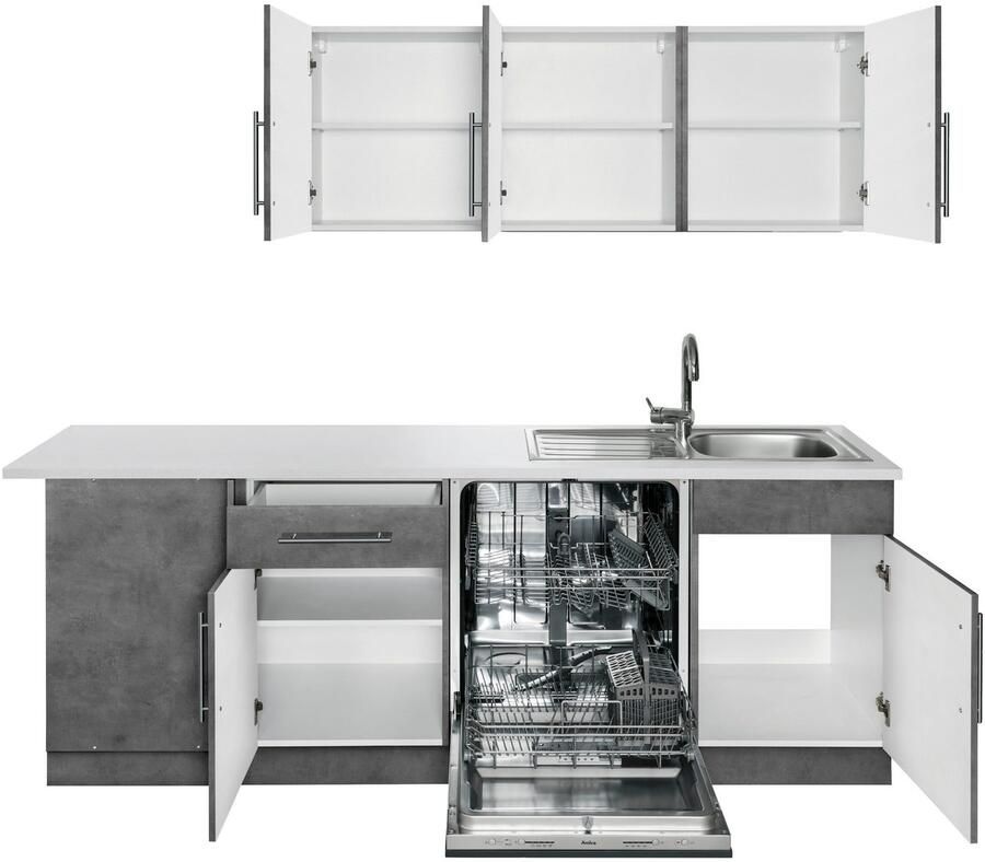 Wiho Küchen Hoekkeuken Cali zonder e-apparaten breedte 220 x 170 cm