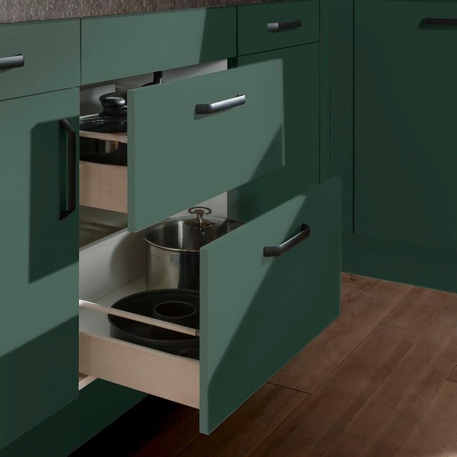 Wiho Küchen Hoekkeuken Simi met verstelbare poten naar keuze met elektrische apparaten Soft-close functie in lades & uittrekelementen opstelbreedte 285 175 cm