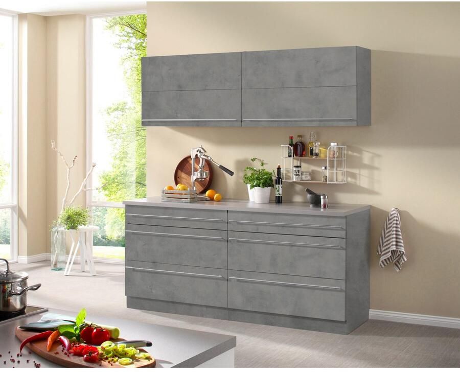 Wiho Küchen Keuken Chicago zonder elektrische apparaten totale breedte 180 cm