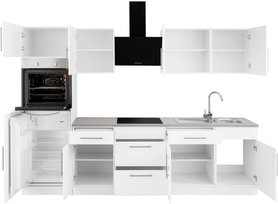 Wiho Küchen Keukenblok Cali zonder elektrische apparaten breedte 280 cm