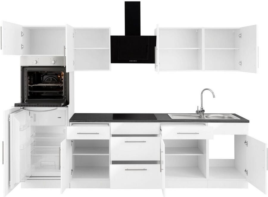 Wiho Küchen Keukenblok Cali zonder elektrische apparaten breedte 280 cm