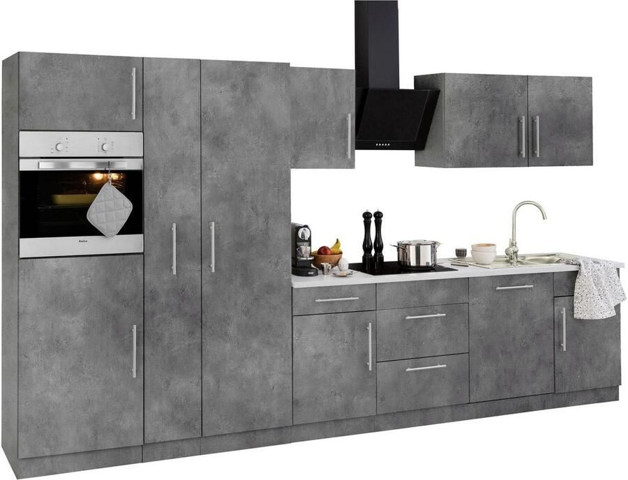 Wiho Küchen Keukenblok Cali zonder elektrische apparaten breedte 360 cm