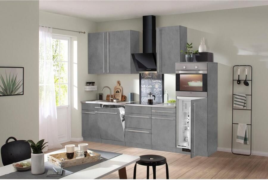 Wiho Küchen Keukenblok Chicago zonder elektrische apparaten breedte 280 cm