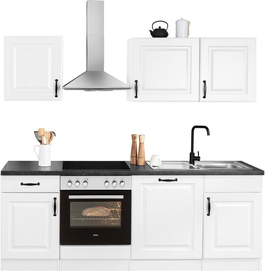 Wiho Küchen Keukenblok Erla zonder elektrische apparaten breedte 220 cm