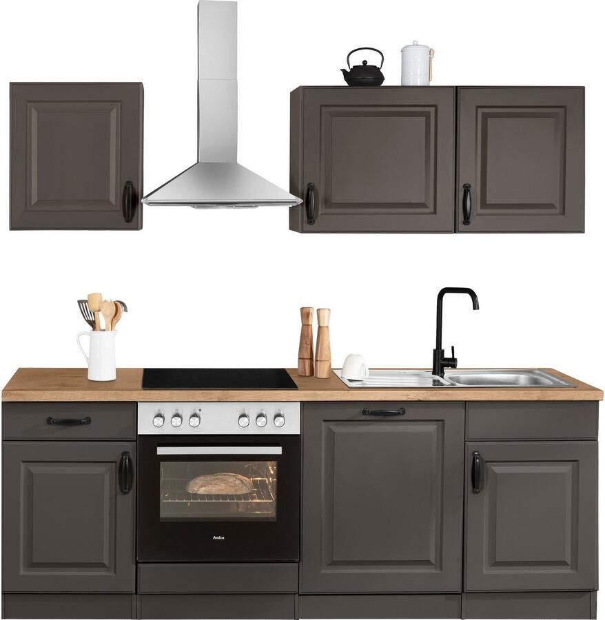 Wiho Küchen Keukenblok Erla zonder elektrische apparaten breedte 220 cm