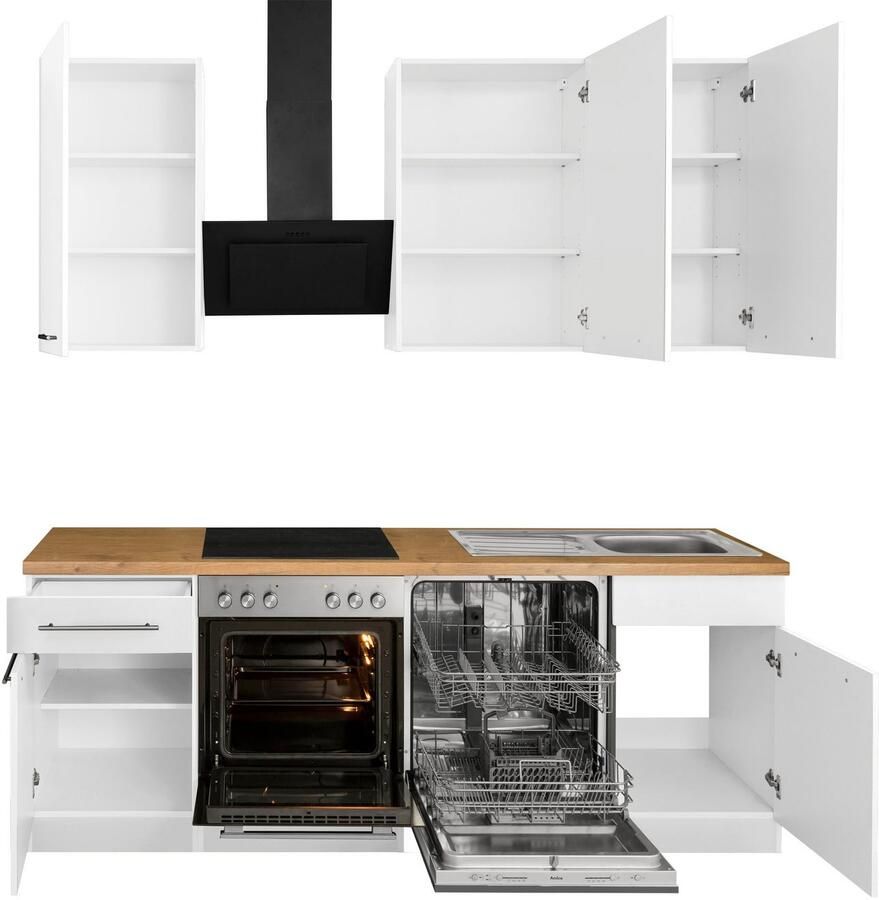 Wiho Küchen Keukenblok Unna zonder elektrische apparaten breedte 220 cm