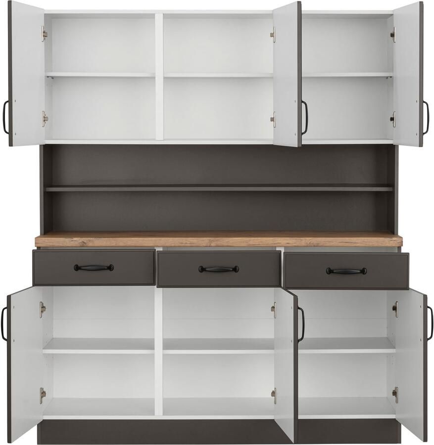 Wiho Küchen Keukenbuffet Erla 150 cm breed met vakkenfront