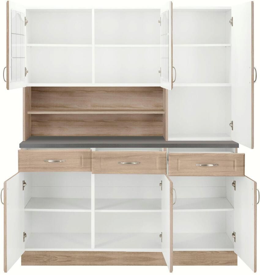 Wiho Küchen Keukenbuffet Linz 150 cm breed in landhuisstijl
