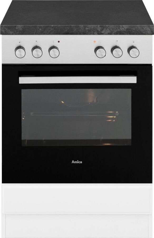 Wiho Küchen Ombouwkast voor oven Erla 60 cm breed met vakkenfront