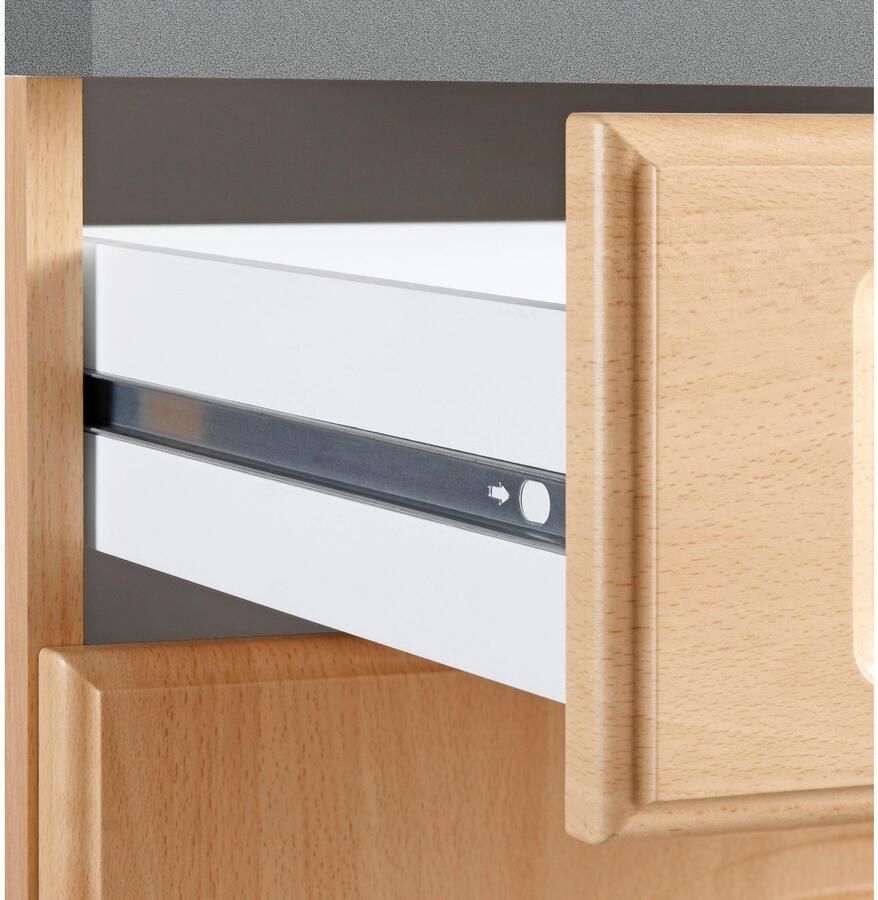 Wiho Küchen Onderkast Linz 50 cm breed met 2 grote lades in landhuisstijl