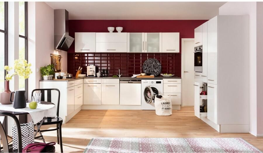 Wiho Küchen Smalle kast Ela 50 cm breed in hoogte verstelbare poten