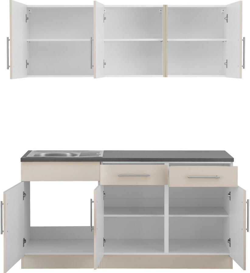 Wiho Küchen Pantry keuken Cali zonder elektrische apparaten breedte 160 cm