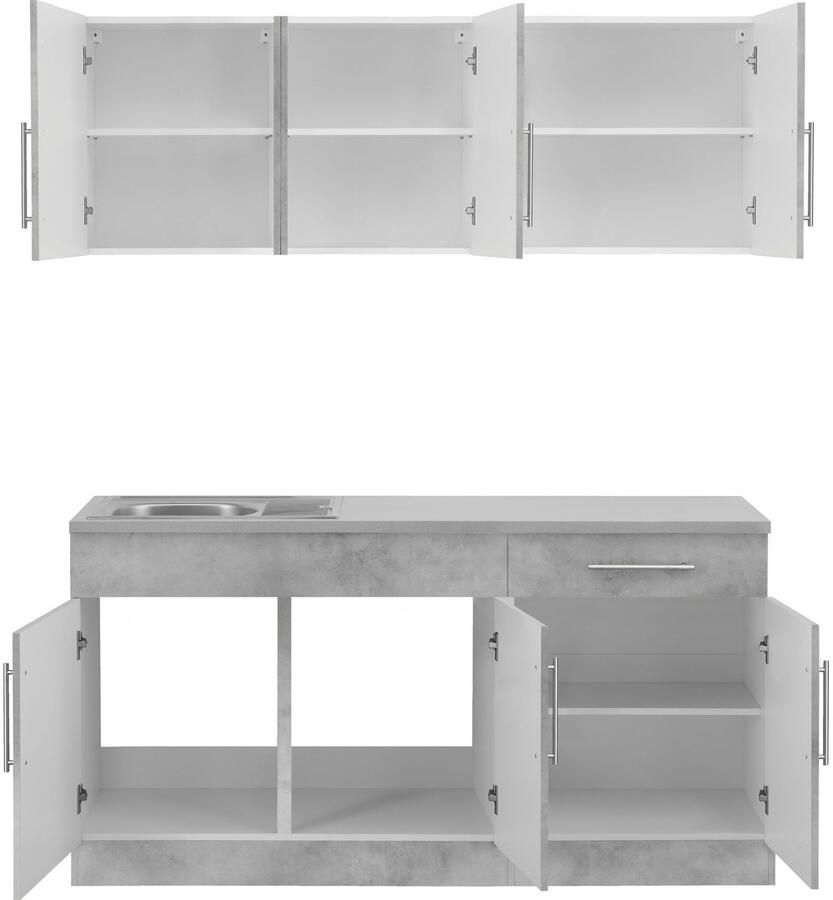 Wiho Küchen Pantry keuken Cali zonder elektrische apparaten breedte 160 cm