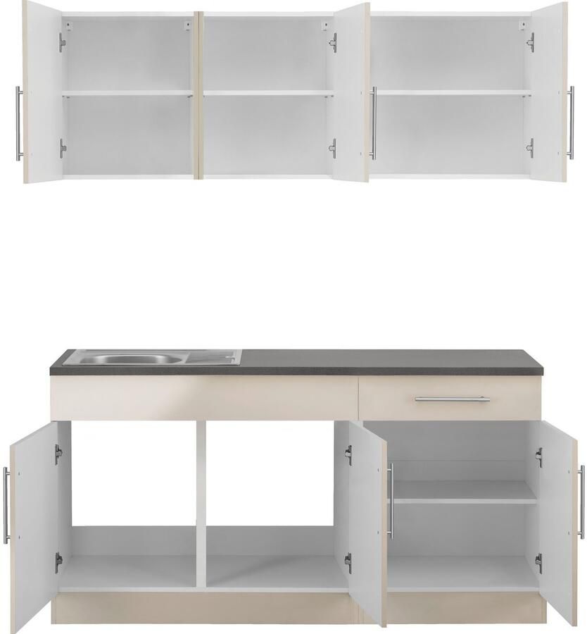 Wiho Küchen Pantry keuken Cali zonder elektrische apparaten breedte 160 cm