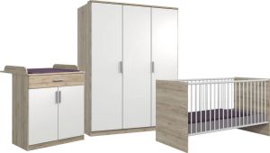 Wimex Complete babykamerset Kiel Bed + commode + 3-deurs kast (3 stuks)